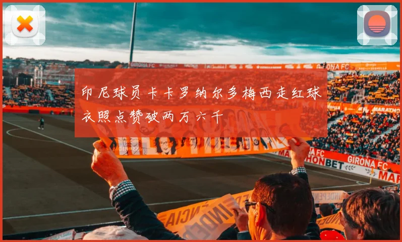 印尼球员卡卡罗纳尔多梅西走红球衣照点赞破两万六千